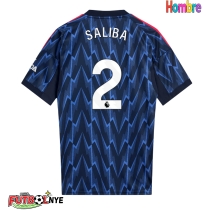 Camiseta Arsenal William Saliba #2 Visitante Equipación 2025-26 manga corta